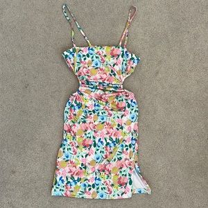 Flowered mini dress